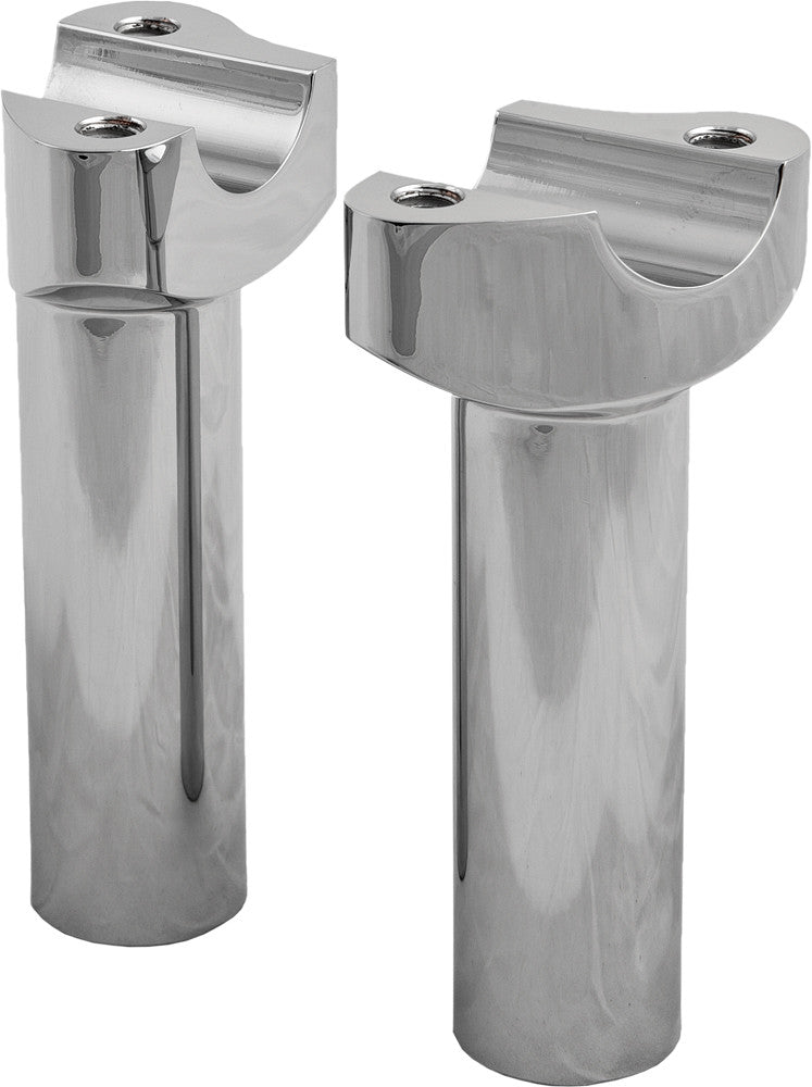HARLEY HARDDRIVE H-BAR RISERS 4.5" STRAIGHT CHROME H57-6076CF-4.5