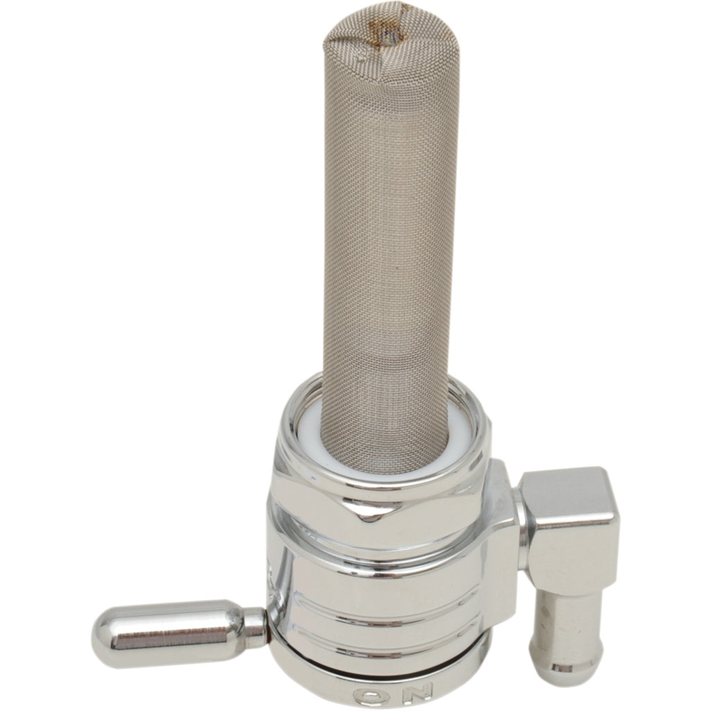 HARLEY GOLAN 3/8 NPT PETCOCK DOWNWARD CHROME 5/16 HOSE 75-516D-CS