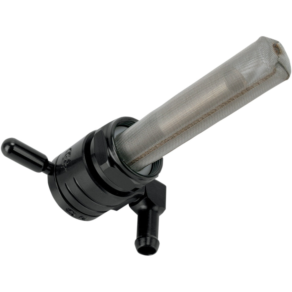 HARLEY GOLAN 22MM PETCOCK BACKWARD BLACK 5/16 HOSE 76-312B-BLK