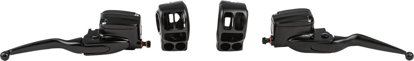 HARLEY HARDDRIVE HANDLEBAR CONTROL KIT BLK HYD CLUTCH `14-16 FLH 53981