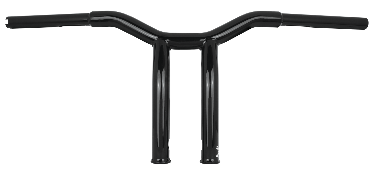 HARLEY BURLY BRAND DOMINATOR RAKED BAR 10" 1.25" GLOSS BLACK B12-6051B