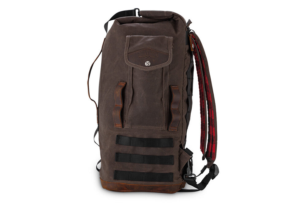 HARLEY BURLY BRAND SISSY BAR BAG DARK OAK B15-1013D