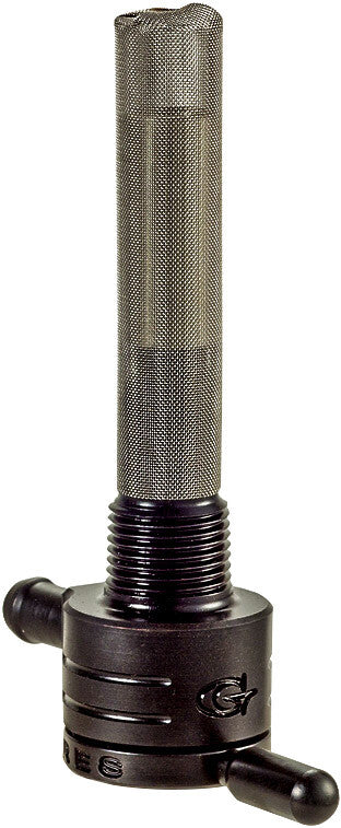 HARLEY GOLAN 3/8 NPT PETCOCK STRAIGHT BLACK 5/16 HOSE 75-516S-BLK