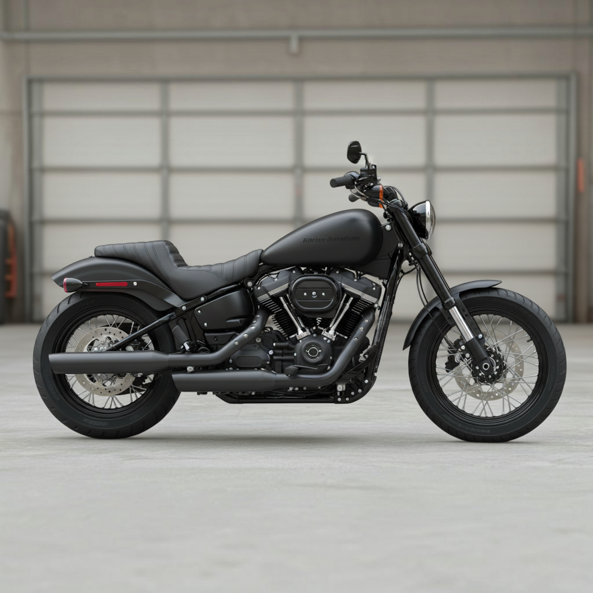 Harley Davidson Softail Street Bob FXBB/S, Standard FXST Club Style 2 UP Dual GEL Seat Pleated Stitch (2018-2026)