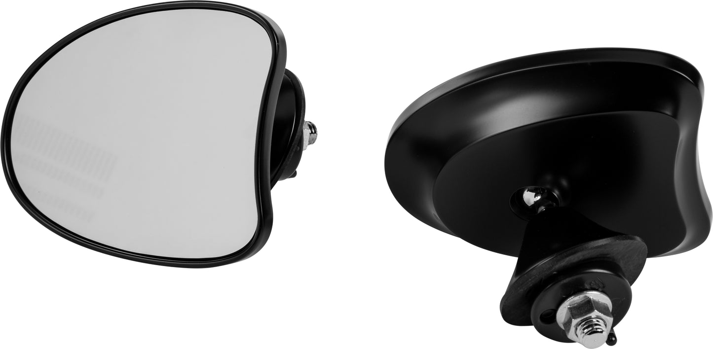 HARLEY HARDDRIVE TAPERED FAIRING MIRRORS BLACK 270333