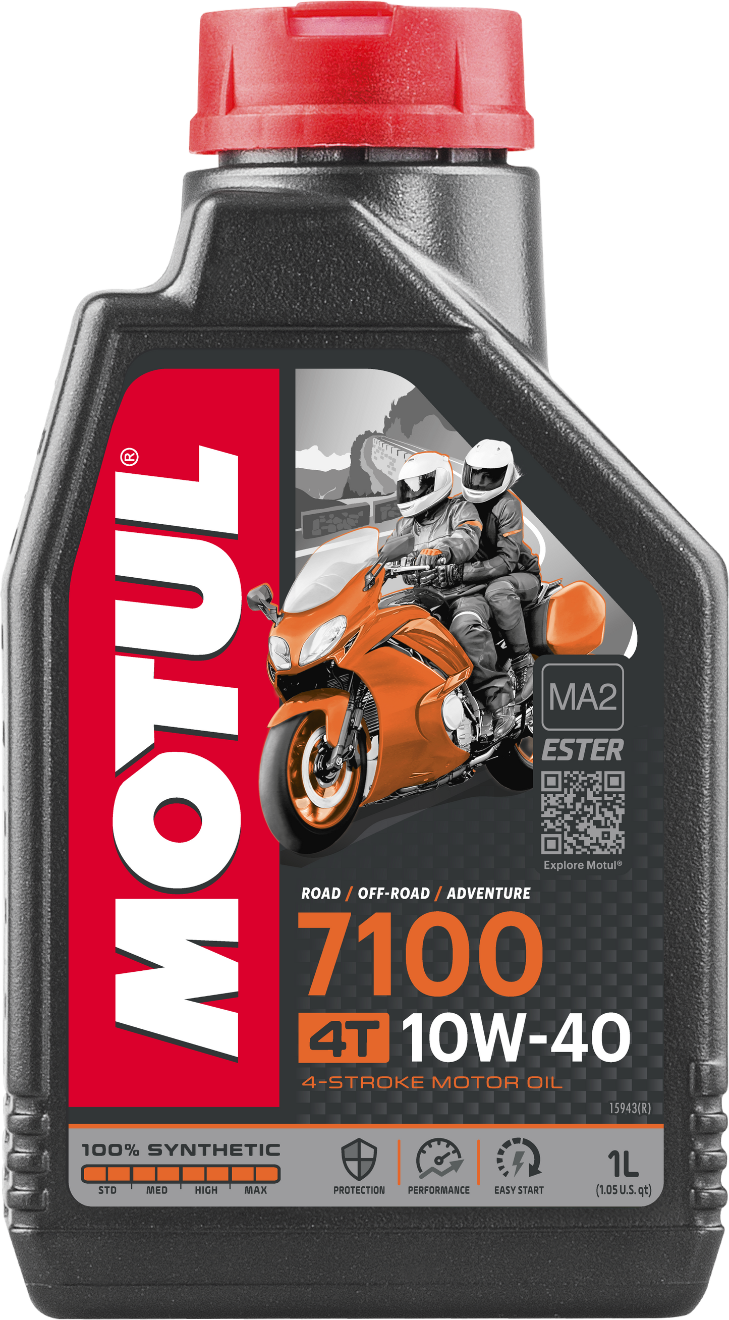 HARLEY MOTUL 7100 SYNTHETIC OIL 10W40 LITER  104091