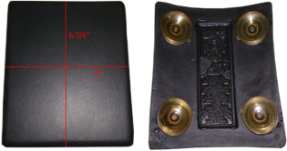 HARLEY HARDDRIVE BAR HOP PILLION PAD 6"X6 3/4" 4 SUCTION CUPS 180140