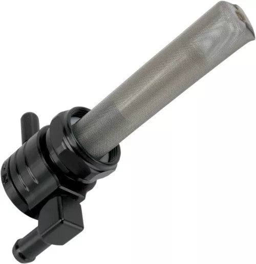 HARLEY GOLAN 22MM PETCOCK DOWNWARD BLACK 5/16 HOSE 76-312D-BLK