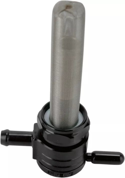 HARLEY GOLAN 22MM PETCOCK STRAIGHT BLACK 5/16 HOSE 76-312S-BLK
