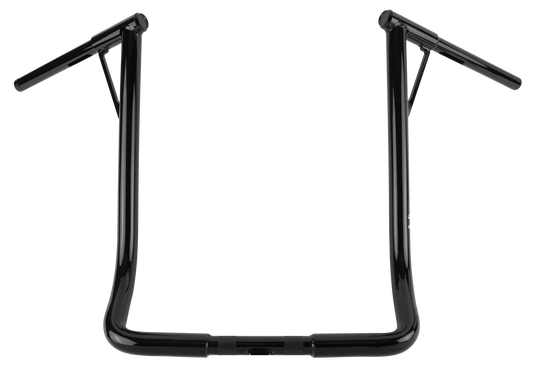 HARLEY BURLY BRAND LOUIE-BAGGER 19"BAR 1.25" TBW BLACK  B12-7006B