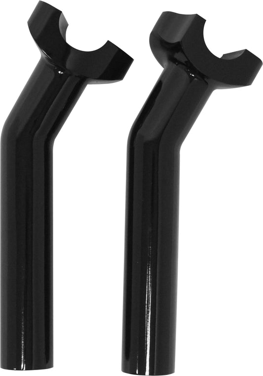 HARLEY HARDDRIVE H-BAR RISERS 6.5"  PULLBACK BLACK  04-566