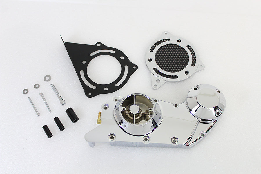 HARLEY Chrom Nocken- und Ritzelabdeckung Set, passend für XL-Modelle ab 2004,
