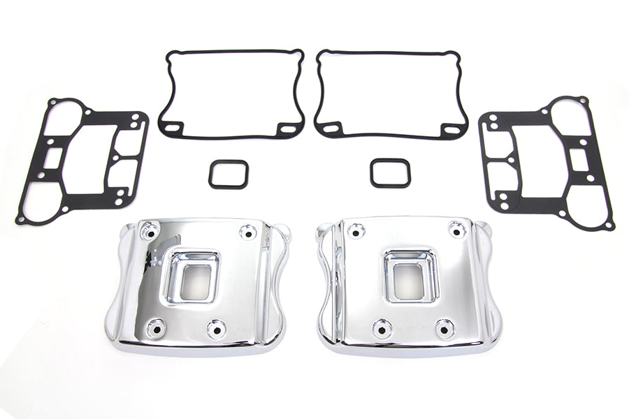 HARLEY Smooth Rocker Box Cover Set fits 2004-UP XL,
