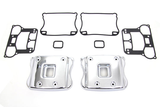 HARLEY Smooth Rocker Box Cover Set fits 2004-UP XL,