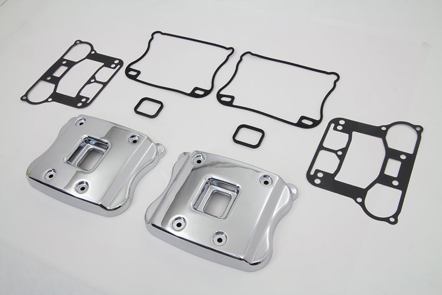HARLEY Smooth Rocker Box Cover Set fits 2004-UP XL,