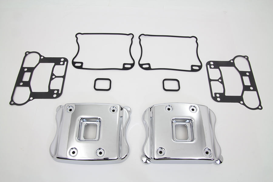 HARLEY Smooth Rocker Box Cover Set fits 2004-UP XL,