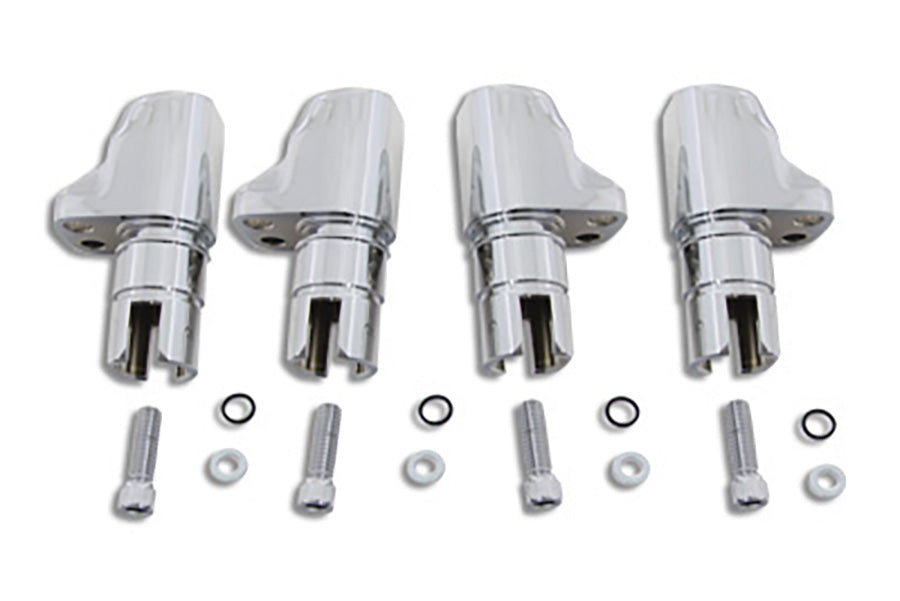 HARLEY Chrom-Aluminiumlegierung Tappet Block Set passend für 1986-1990 XL,