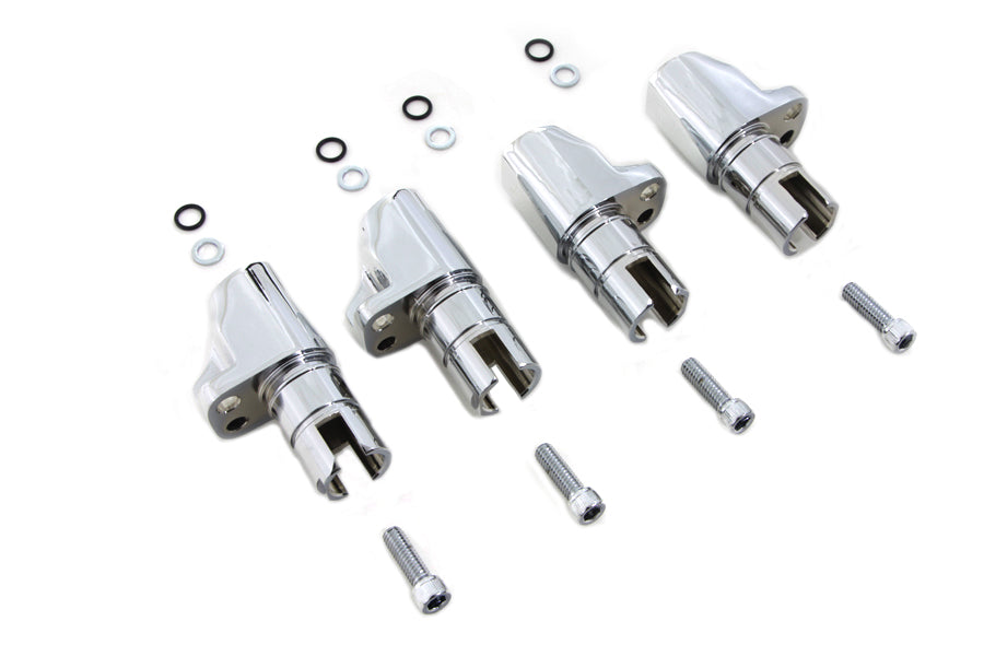 HARLEY Chrom-Aluminiumlegierung Tappet Block Set passend für 1986-1990 XL,