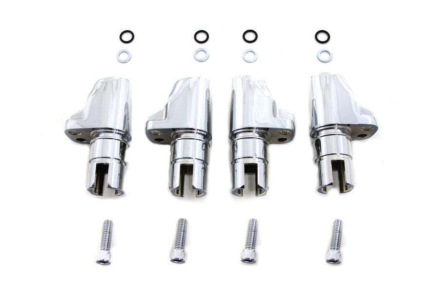 HARLEY Chrom-Aluminiumlegierung Tappet Block Set passend für 1986-1990 XL,