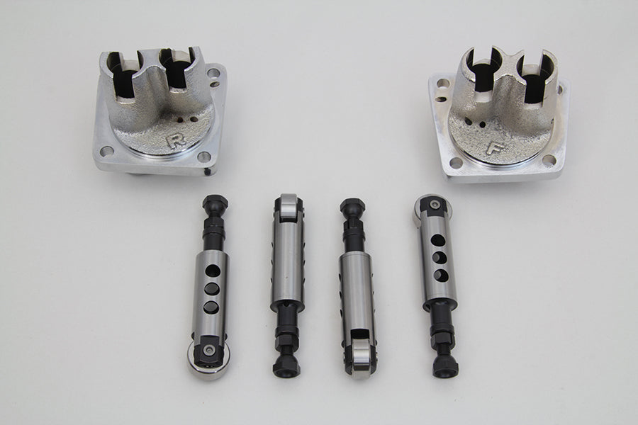 HARLEY Chrom Tassenstößelblock und Tassenstößelsatz passend für 1953-1984 FL, 1971-1984 FX,