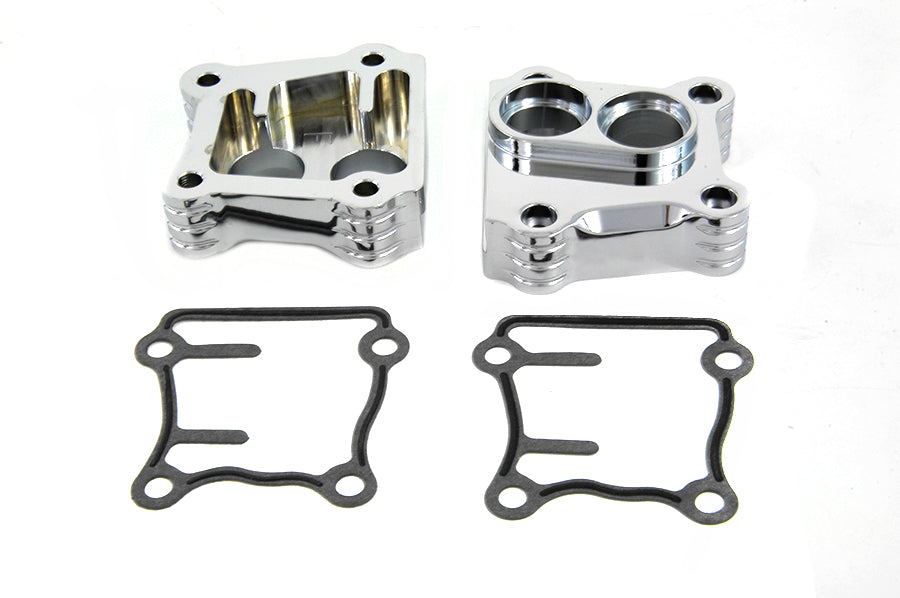 HARLEY Chrome Billet Stößelblock-Set passend für 1999-2017 FXST, 1999-2017 FXD, 1999-2017 FLST, 1999