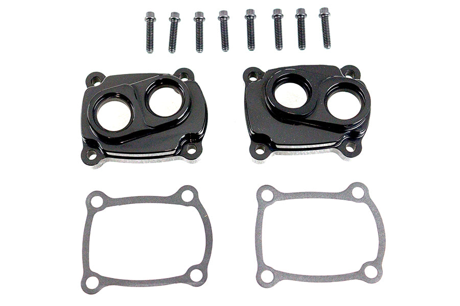 HARLEY Jims M8 Low Profile Billet Stößelblock-Kit Schwarz Eloxiert Passend für 2017-UP FLT,
