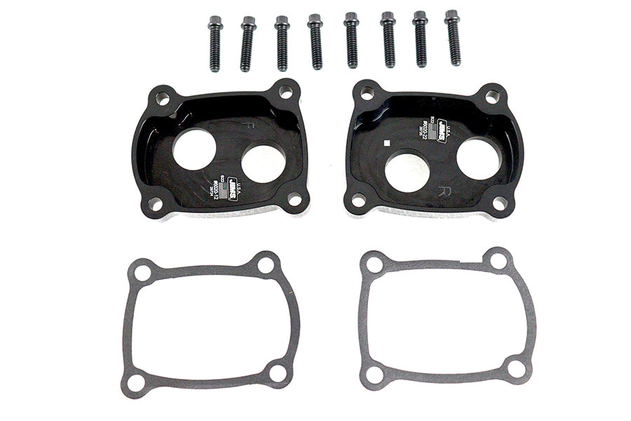 HARLEY Jims M8 Low Profile Billet Stößelblock-Kit Schwarz Eloxiert Passend für 2017-UP FLT,