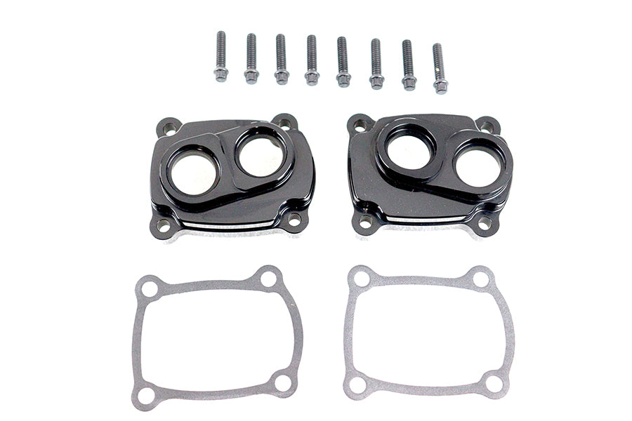 HARLEY Jims M8 Low Profile Billet Stößelblock-Kit Schwarz Eloxiert Passend für 2017-UP FLT,