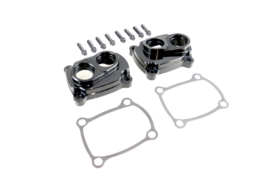 HARLEY Jims M8 Low Profile Billet Stößelblock-Kit Schwarz Eloxiert Passend für 2017-UP FLT,