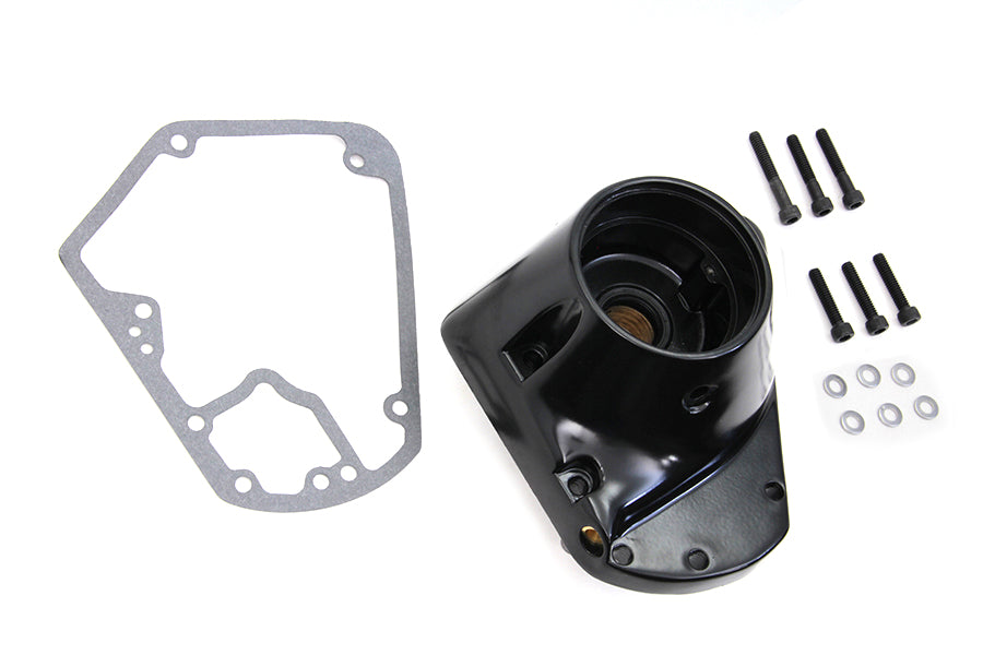 HARLEY Schwarze Nockenwellen-Abdeckung passend für 1973-1984 FL, 1976-1984 FX, 1979-1992 FLT, 1979-1992 FLT