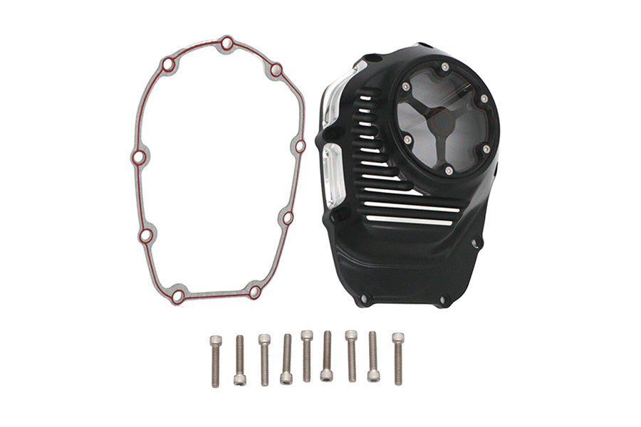 HARLEY M8 Clarity Nockenwellenabdeckung Schwarz Passt 2018-2023 FXST,   2018-2023 FLST,   2019-2023 FLHT,   2017-20