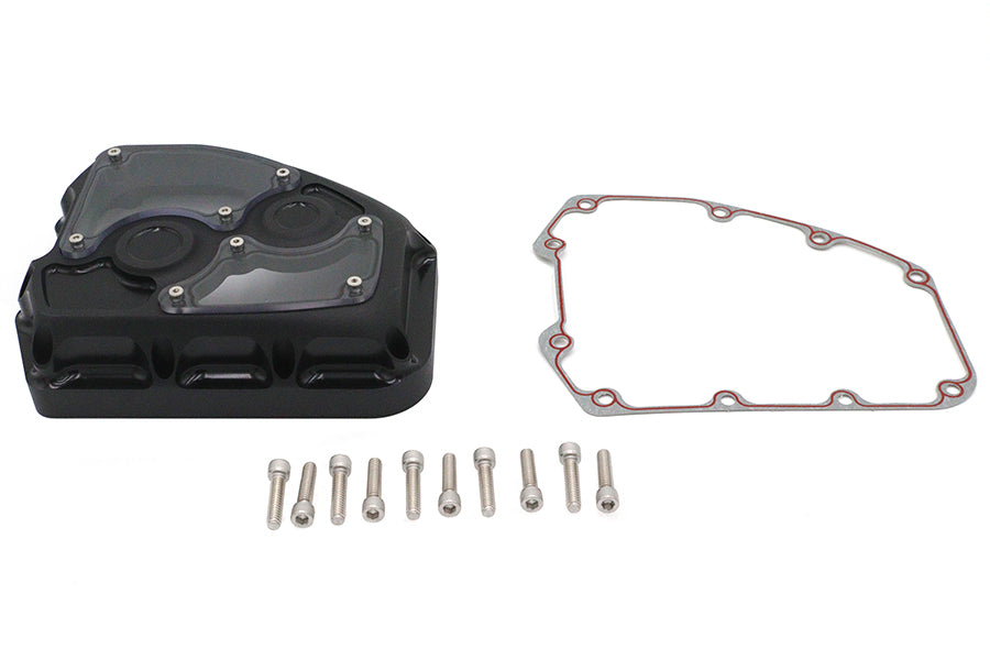 HARLEY TC-88 Clarity Nockenwellenabdeckung Kit Schwarz Passend für 1999-2017 FLST, 1999-2017 FXST, 1999-2016 FLT,