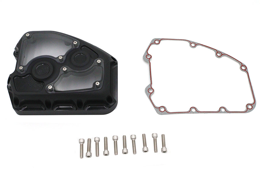 HARLEY TC-88 Clarity Nockenwellenabdeckung Kit Schwarz Passend für 1999-2017 FLST, 1999-2017 FXST, 1999-2016 FLT,