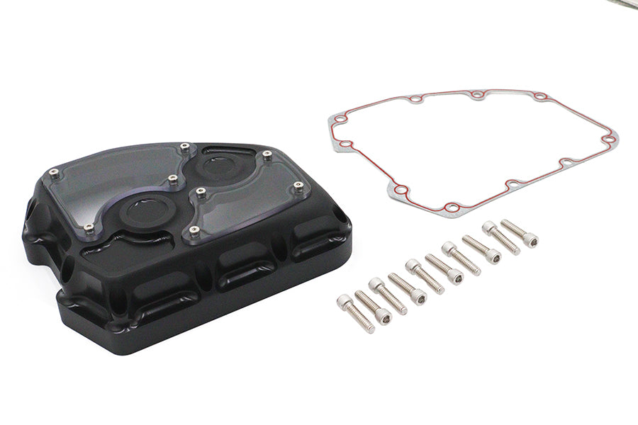 HARLEY TC-88 Clarity Nockenwellenabdeckung Kit Schwarz Passend für 1999-2017 FLST, 1999-2017 FXST, 1999-2016 FLT,