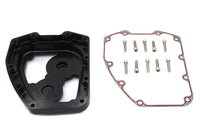 HARLEY CNC Clarity Nockenwellenabdeckung Schwarz Passend für 2001-2017 FLST, 2001-2017 FXST, 2001-2016 FL,