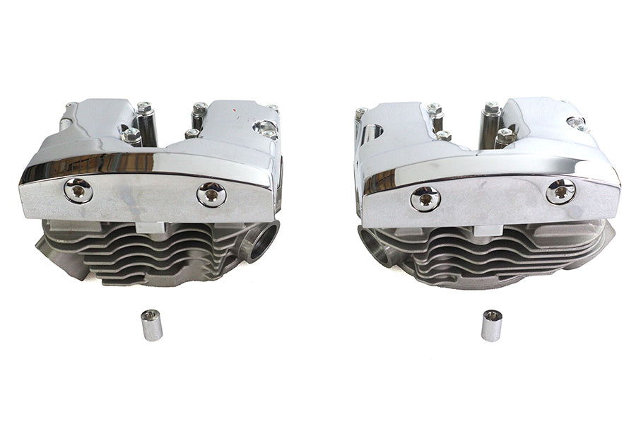 HARLEY Zylinderkopf-Set mit Chrom-Ventilgehäuse Passend für 1978-1984 FL, 1978-1984 FX, 1978-1984 FX,