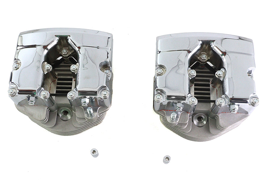 HARLEY Zylinderkopf-Set mit Chrom-Ventilgehäuse Passend für 1978-1984 FL, 1978-1984 FX, 1978-1984 FX,
