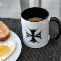 Grab your PANIC CYCLES Coffee Cup 11oz Mug - Old School Cool