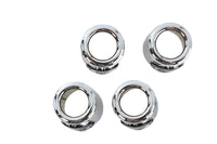 HARLEY Stößelstangenabdeckung Set Chrom mit schwarzem Totenkopf-Design Passend für 1936-1940 EL,   1941-1984 FL,   197