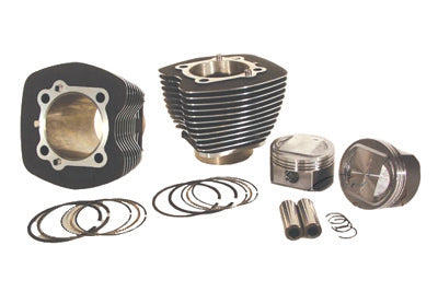 HARLEY 95 Zoll Big Bore Schwarzer Zylinderkit Passend für 2000-2006 FXST, 2000-2006 FLST, 2000-2006 FXD,