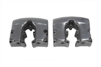 HARLEY Replica Shovelhead Rocker Box Cover Set Polished fits 1966-1984 FL,  1971-1984 FX,  1979-1983 FLT,  1982-1983 FXR,