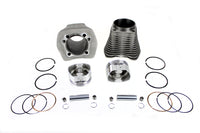 HARLEY 88 Zoll Evolution Big Bore Zylinderkit Silber Passend für 1986-1998 FLST, 1984-1998 FLT, 1984-1