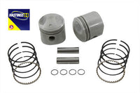 HARLEY Replika 74 Zoll Overhead Valve Kolben-Set .030 Übermaß, passend für 1941-1977 FL, 1971-1977 FX,