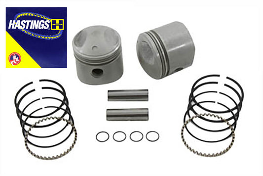 HARLEY Replica 74 inch Overhead Valve Piston Set .040 Oversize fits 1941-1977 FL,   1971-1977 FX,