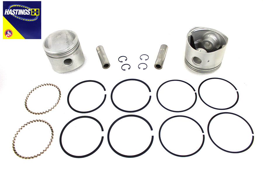 HARLEY 74 Zoll OHV Kolbensatz Standardgröße Passend für 1941-1977 FL, 1971-1977 FX,