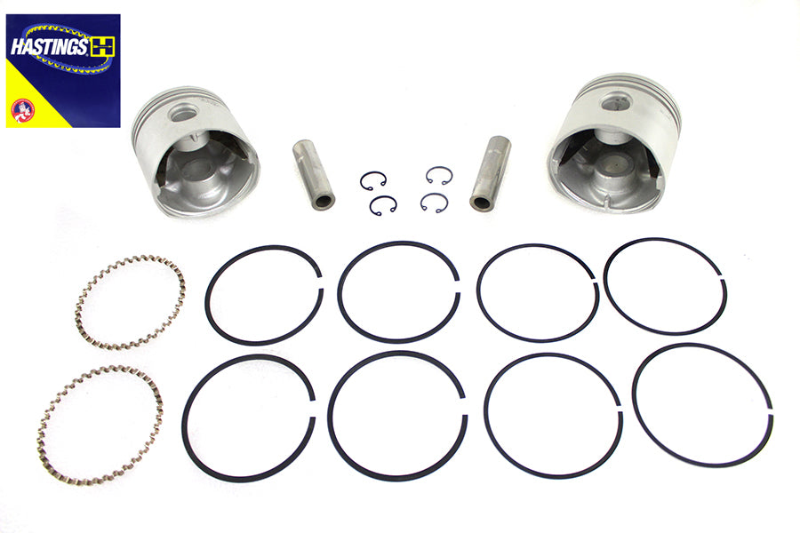 HARLEY 74 Zoll OHV Kolbensatz Standardgröße Passend für 1941-1977 FL, 1971-1977 FX,