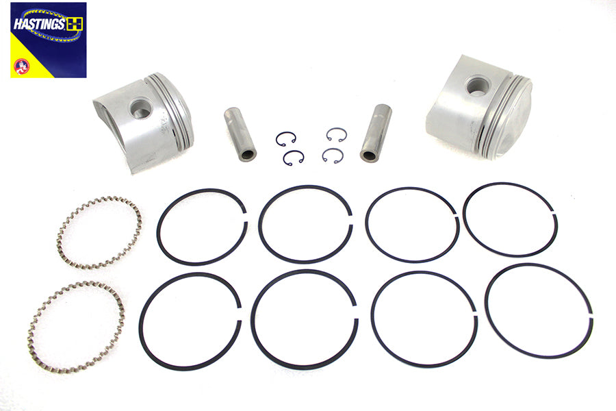 HARLEY 74 Zoll OHV Kolbensatz Standardgröße Passend für 1941-1977 FL, 1971-1977 FX,