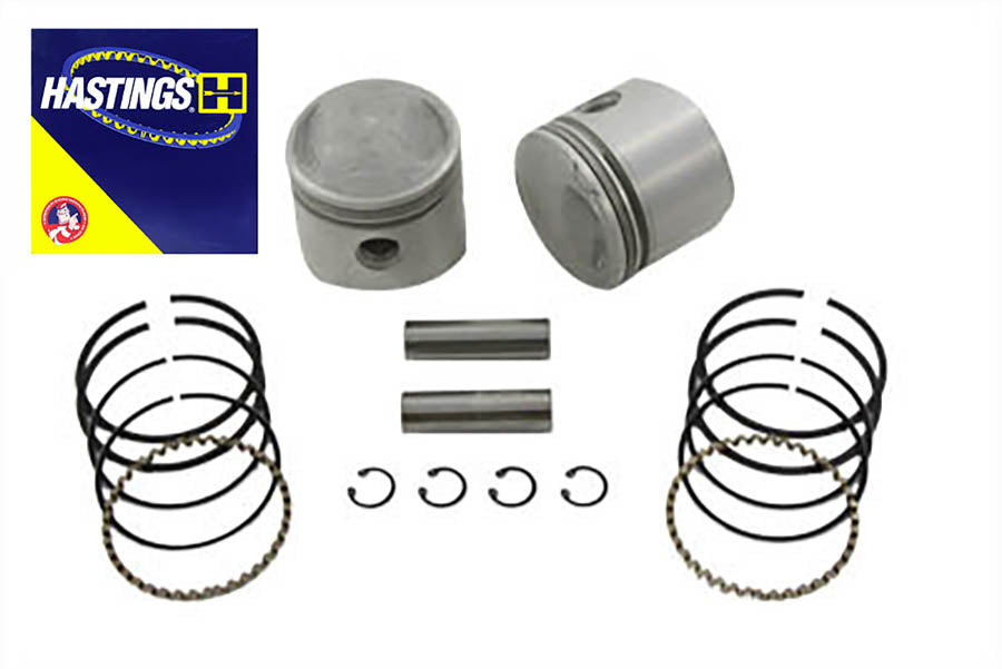 HARLEY 74-Zoll-OHV-Kolbensatz .010 Übermaß passend für 1941-1977 FL, 1971-1977 FX,