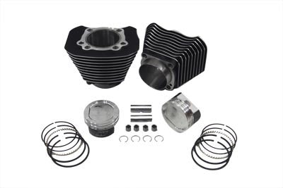 HARLEY 1200cc Zylinder und Kolben Umrüstsatz Schwarz Passend für 2004-UP XL,