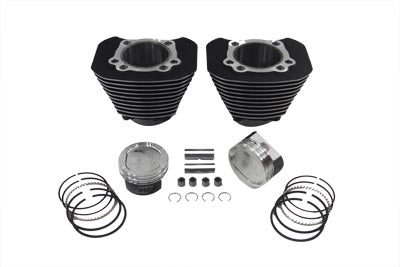 HARLEY 1200cc Zylinder und Kolben Umrüstsatz Schwarz Passend für 2004-UP XL,